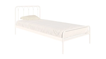 Металлическая кровать Corsa, цвет белый шагрень в спальню Askona фотография товара - 2
